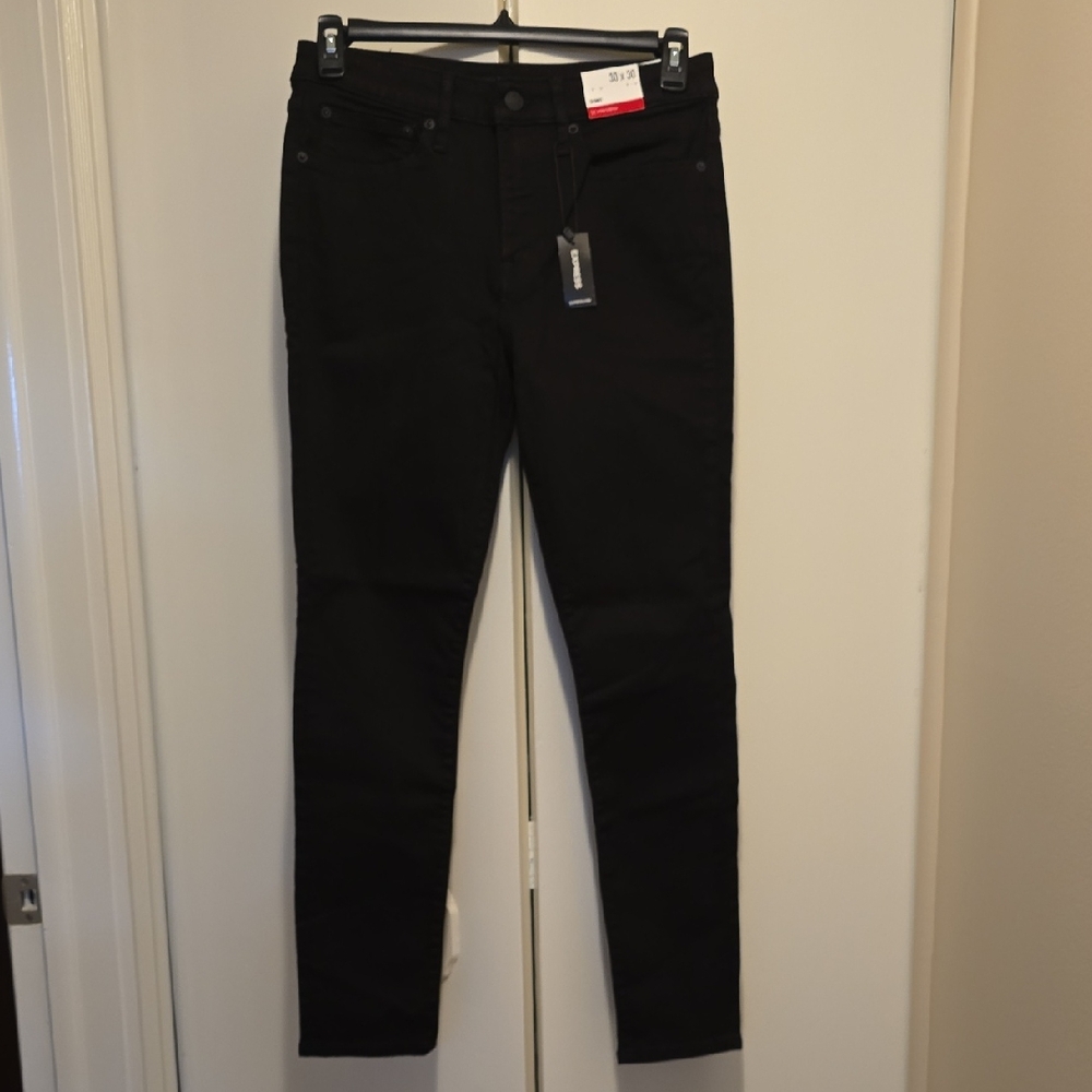 Express Men's Skinny Jeans - Black